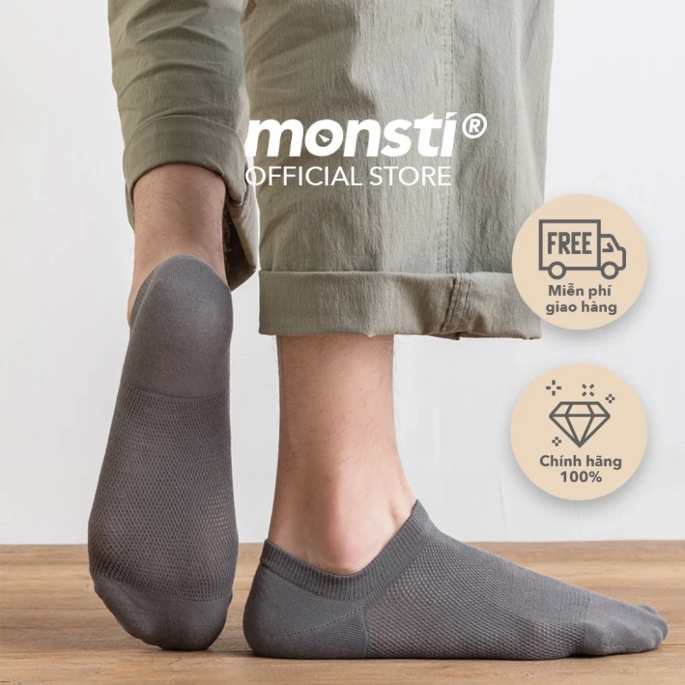 Vớ ngắn cotton lưới unisex siêu tiện dụng - Hình ảnh 2